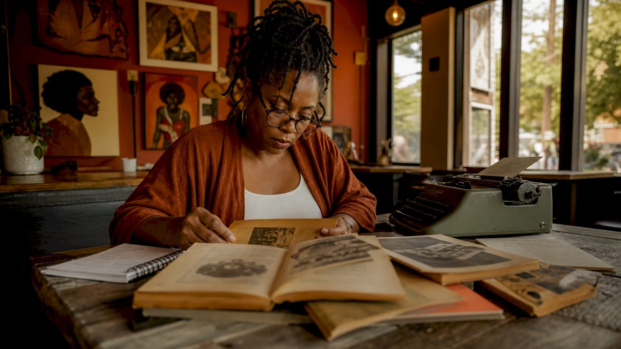Scholar studying Black Arts Movement history