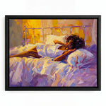 All That canvas in black floating frame, Modern Black art. Digital mockup.
